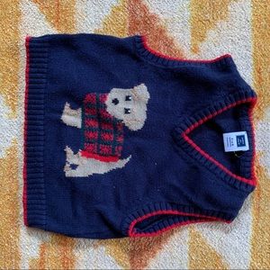 Janie and jack 3-6 month Scottie dog sweater vest